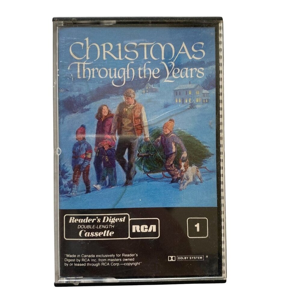 Christmas Through the Years Music Audio Cassette 1985 Readers Digest Release u